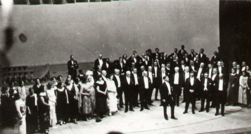 Przemówienie dyrektora Juliusza Osterwy, inauguracja Teatru Narodowego, 3 października 1924 / Muzeum Teatralne w Warszawie