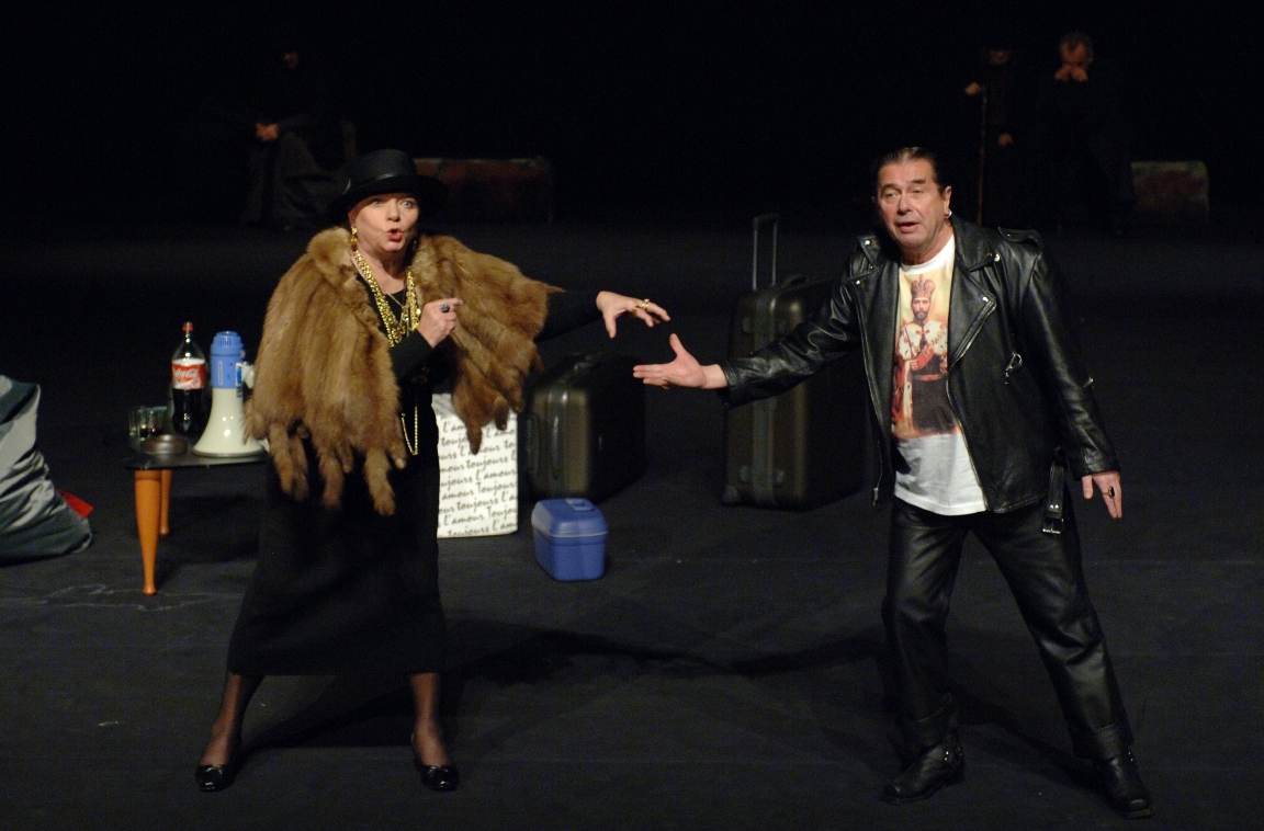 Anna Seniuk (Matriona Czelcowa), Janusz Gajos (Aleksandr Czelcow). Fot. Stefan Okołowicz